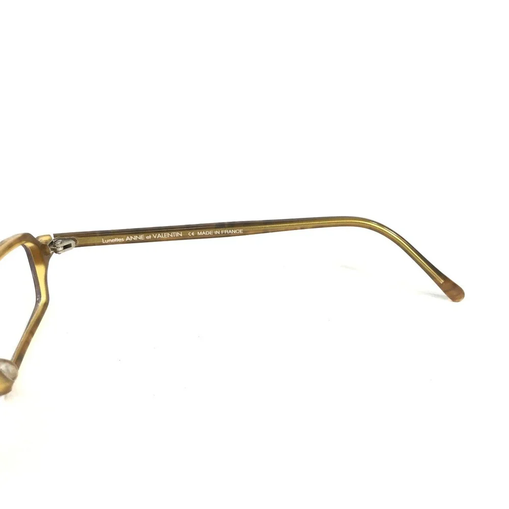 Anne et Valentin Eyeglasses Frames DADA 0121 Shiny Blue Marble Gold 48-18-140